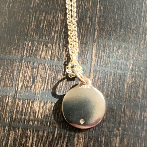 Helen Ficalora Sterling Silver LOVE Disc Necklace - Picture 10 of 10